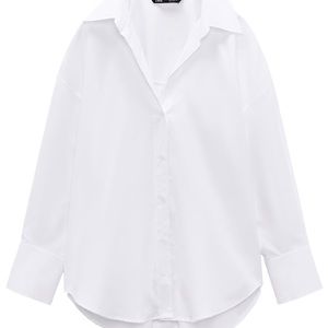 Zara white oxford shirt